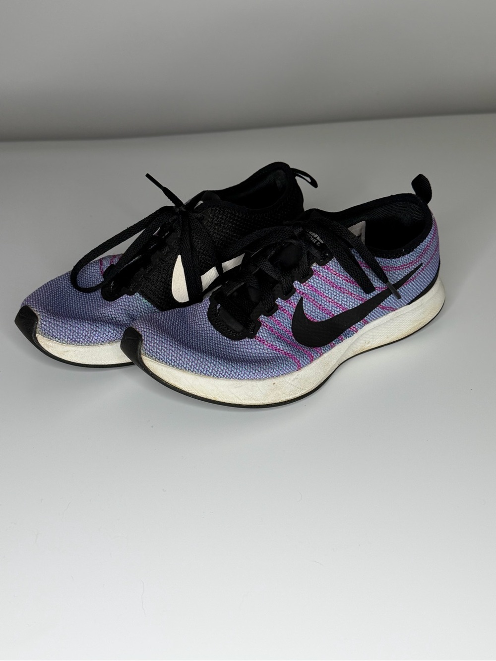 Nike Dualtone Racer blue with black & purple accents size 6.5 sneakers